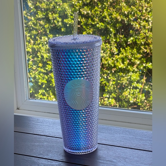 Unicorn Starbucks Iridescent Bling Studded Starbucks Venti Tumbler & Key Chain - Picture 3 of 13